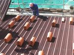 Teja de hormigón sobre Listón PVC + Onduline® Bajo Teja DRS BT-150 y aislamiento XPS en soporte de madera